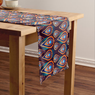 Paisley Like Colourful Jewel Pattern Long Table Runner
