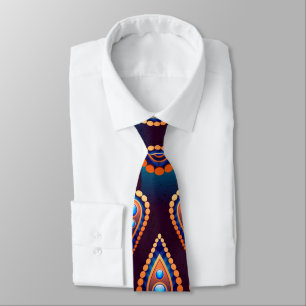 Paisley Like Colourful Jewel Pattern Tie