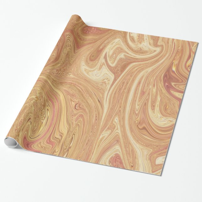 Paisley Liquid Marble ALL OCCASION Wrapping Paper (Unrolled)