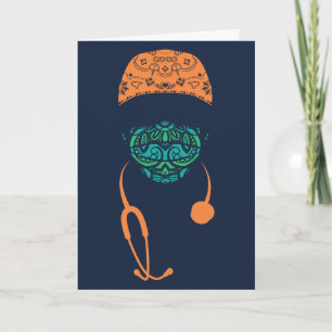 paisley med mask card