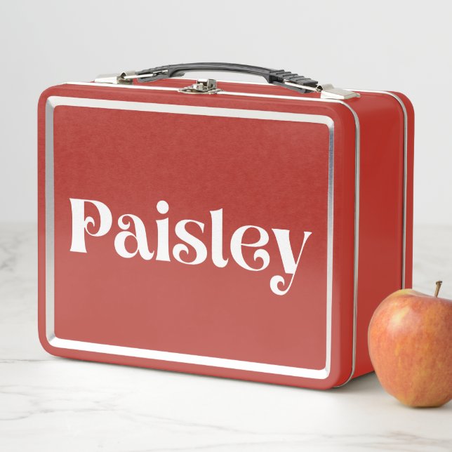 Paisley Metal Lunch Box (In Situ)