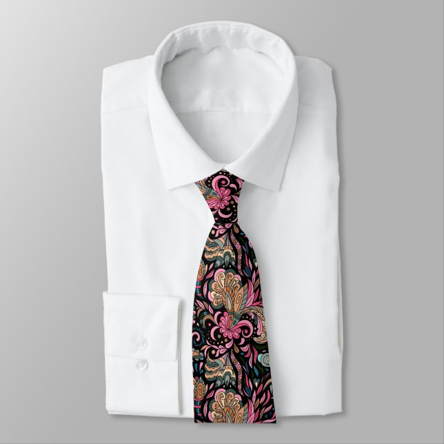 Paisley Modern   Tie (Tied)