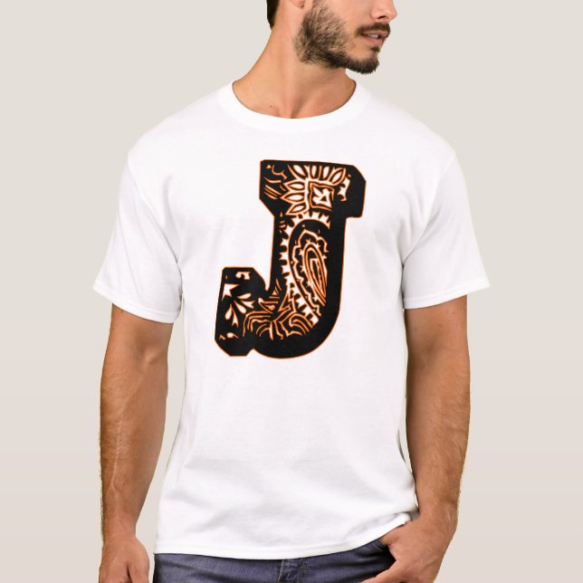 Paisley Monogram - J T-Shirt (Front)
