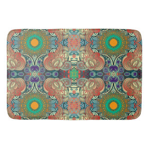 Paisley Mosaic Pattern I + your ideas Bath Mat