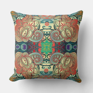 Paisley Mosaic Pattern I + your ideas Cushion