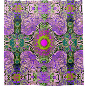 Paisley Mosaic Pattern II + your ideas Shower Curtain