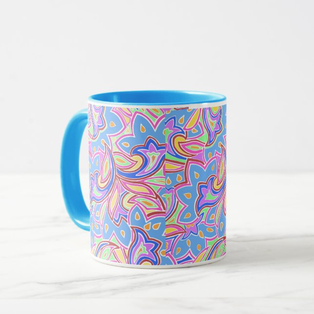 Paisley Multi Mug (Front Left)