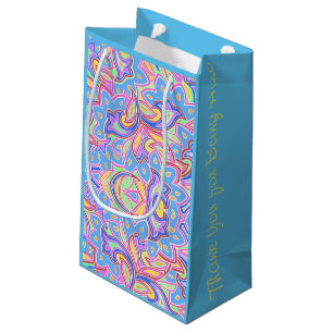 Paisley Multi Personalised Small Gift Bag