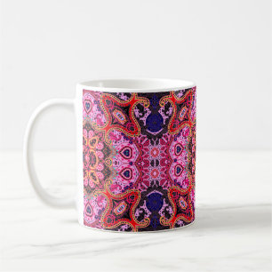 Paisley multicolor seamless scarf design pattern  coffee mug