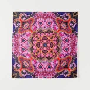Paisley multicolor seamless scarf design pattern  tapestry
