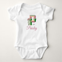 Paisley Name Reveal Floral Letter Girl Rose Flower