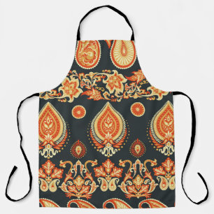 Paisley Oriental Ethnic Fabric Apron