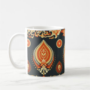 Paisley Oriental Ethnic Fabric Coffee Mug