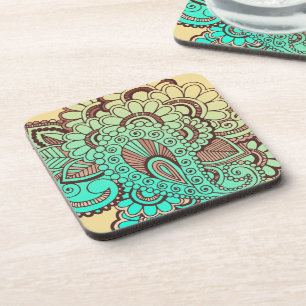Paisley Ornaments I + your backgr. & ideas Coaster