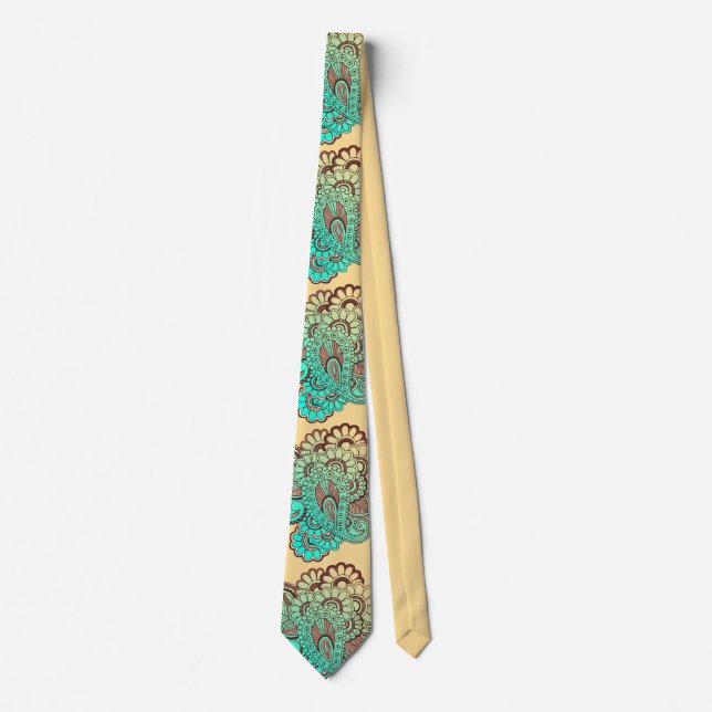 Paisley Ornaments I + your backgr. & ideas Tie (Front)