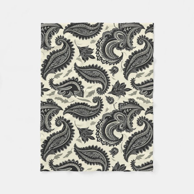 Paisley Palaces Fleece Blanket (Front)