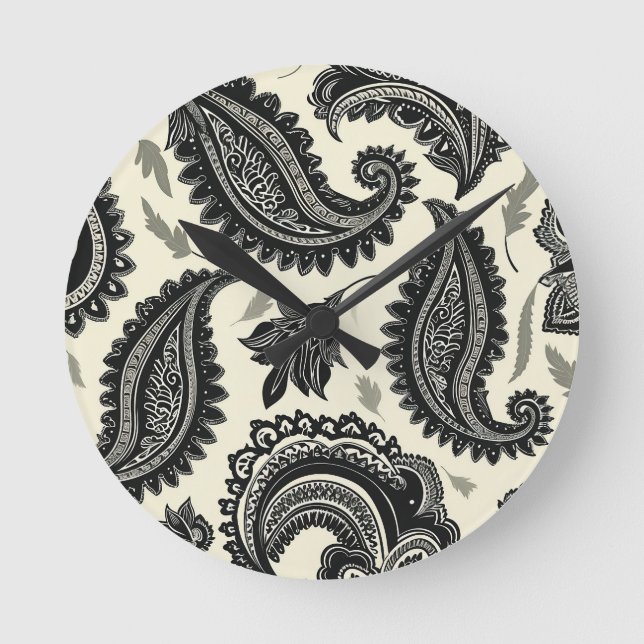 Paisley Palaces Round Clock (Front)