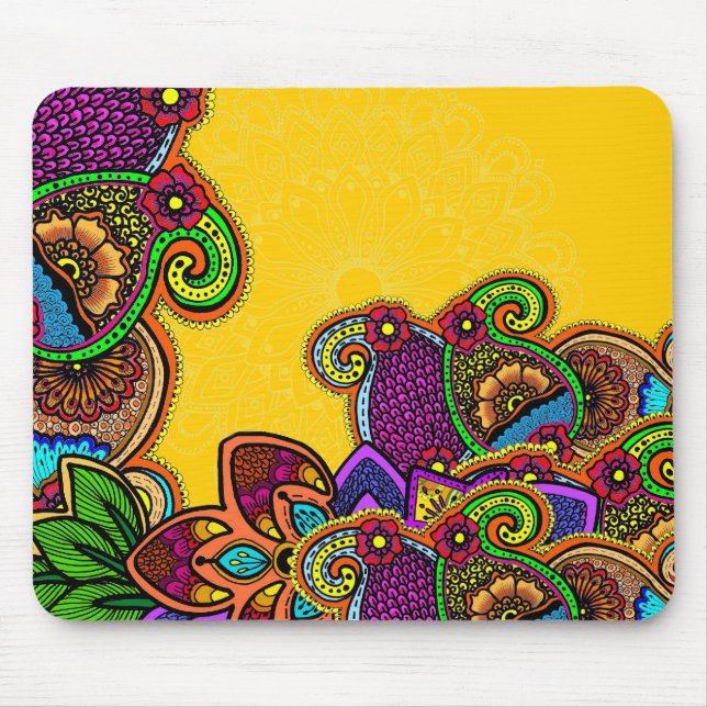 Paisley Paradise Mouse Mat (Front)