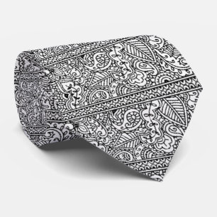 Paisley Passion - Black (Henna) Tie