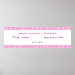 Paisley Passion - Pink (Henna) (Wedding) Poster