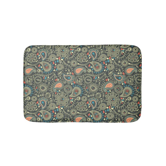 Paisley Pattern 3 Bath Mat (Front)