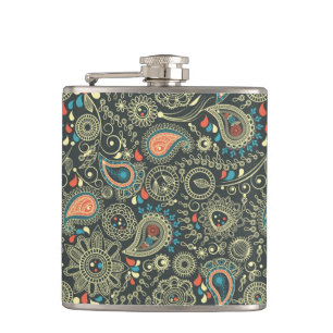 Paisley Pattern 3 Hip Flask