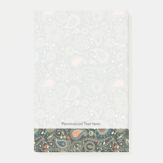 Paisley Pattern 3 Post-it Notes (Front)