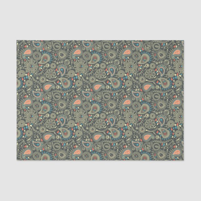 Paisley Pattern 3 Tissue Paper (Front)