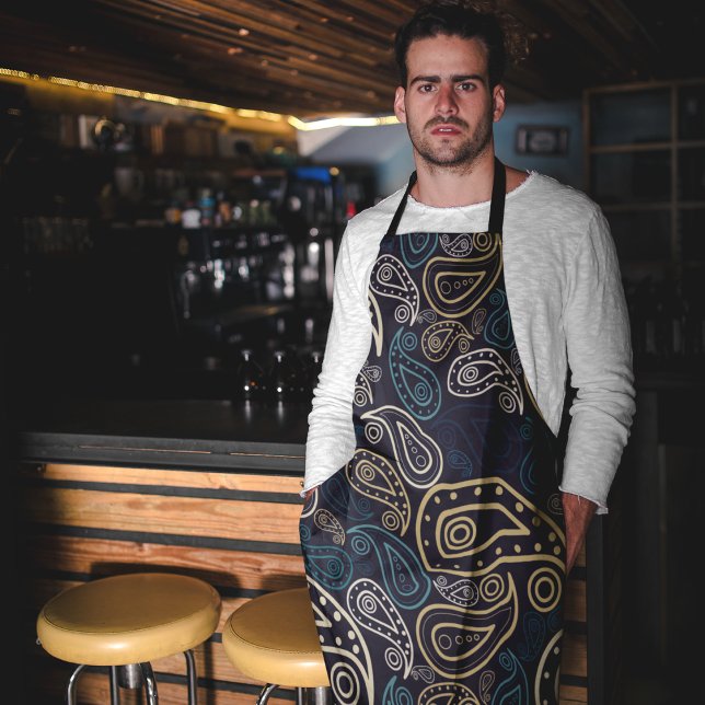 Paisley Pattern Apron (paisley pattern apron)