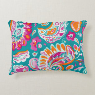 Paisley Pattern Boho Floral Decorative Cushion