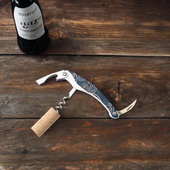 Paisley Pattern Corkscrew (Corkscrew Bottle Opener)