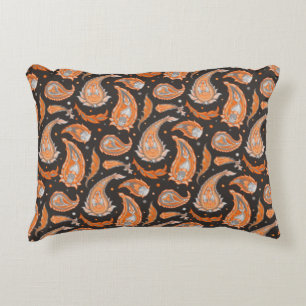 Paisley pattern decorative cushion