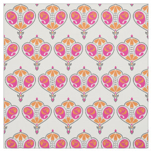 Paisley Pattern Fabric   Pink Paisley Print