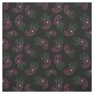 Paisley Pattern Fabric  Pretty Dots Paisley Print