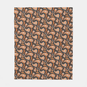 Paisley pattern  fleece blanket