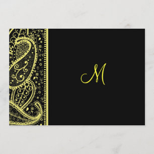 Paisley Pattern Invitation