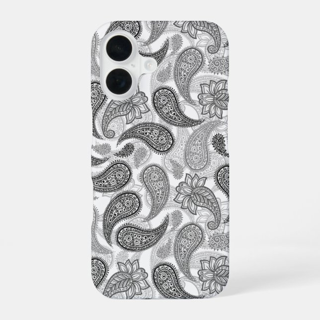 Paisley Pattern  iPhone 16 Case (Back)