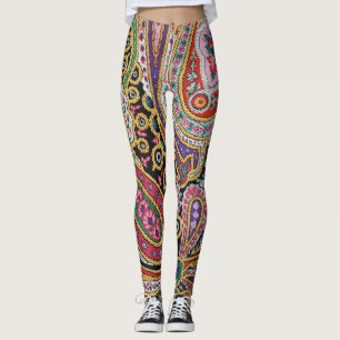 paisley pattern leggings