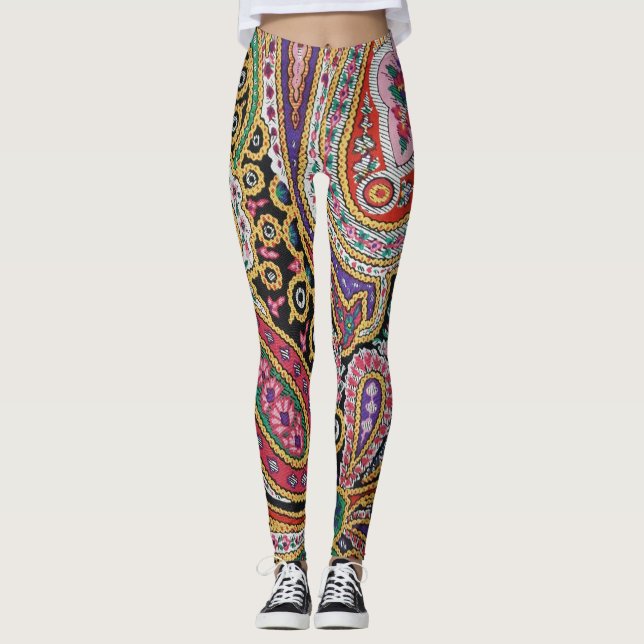 paisley pattern leggings (Front)