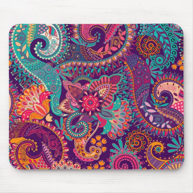 Paisley pattern mouse mat (Front)