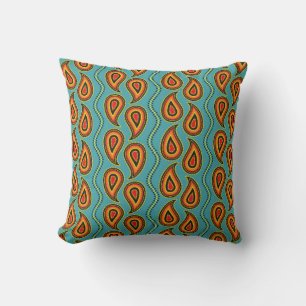Paisley pattern,ornamental fabric texture indian s cushion