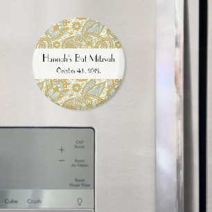 Paisley Pattern, Persian Paisley, Bat Mitzvah Magnet