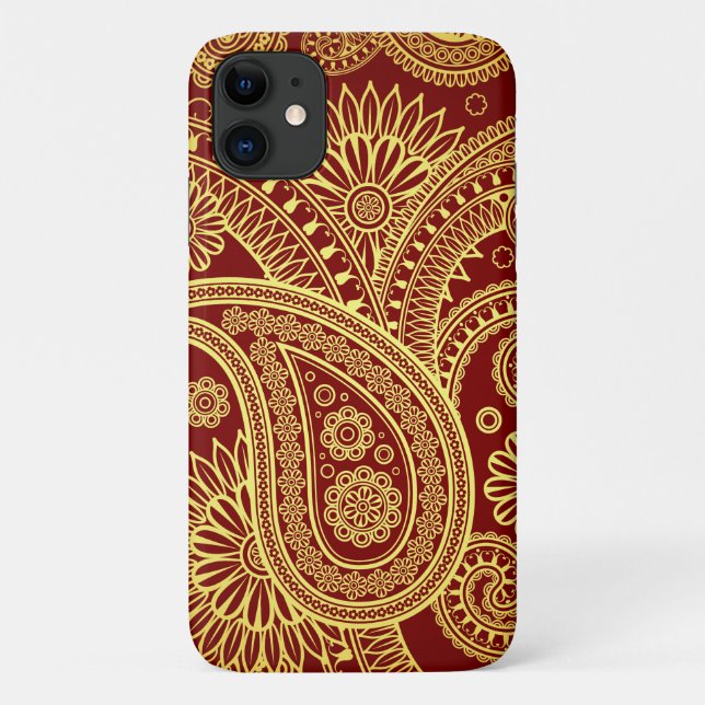 Paisley Pattern, Persian Paisley, Oriental Paisley Case-Mate iPhone Case (Back)