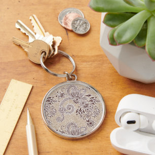 Paisley Pattern, Persian Paisley, Oriental Paisley Key Ring