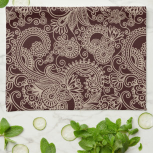 Paisley Pattern, Persian Paisley, Oriental Paisley Tea Towel