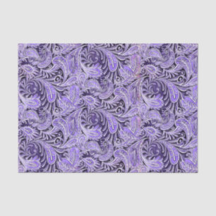 Paisley Pattern Purple Tissue Paper