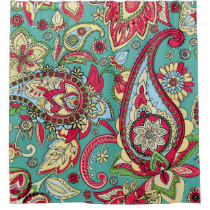 Paisley pattern. Seamless oriental pattern based o Shower Curtain