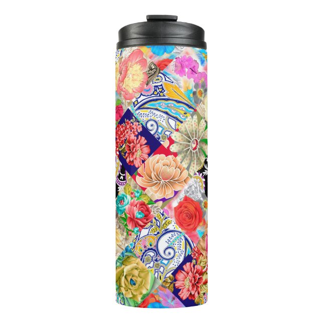 Paisley pattern. Seamless oriental pattern based o Thermal Tumbler (Front)