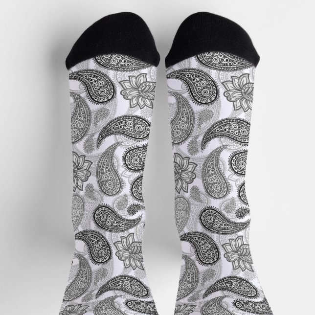 Paisley Pattern  Socks (Top)