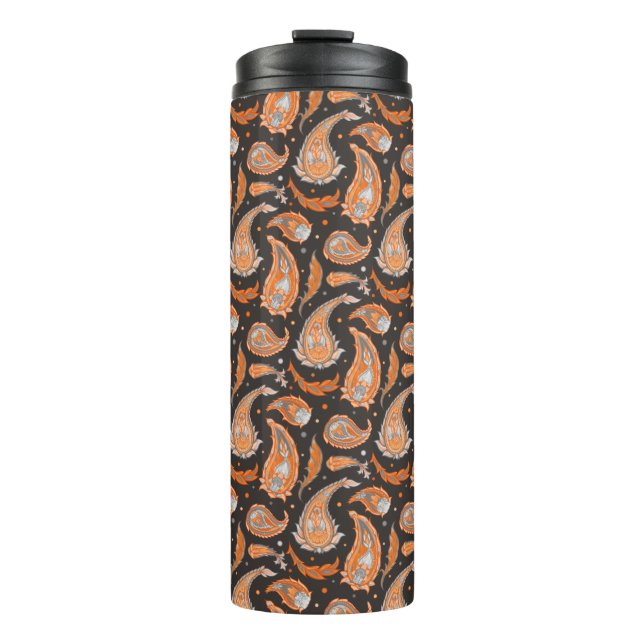 Paisley pattern thermal tumbler (Front)